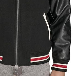 Chaquetas de lana 100% para mujer Mangas de cuero Chaqueta universitaria Cierre de botón Winter College subido por Dress Sports - Product Image 3