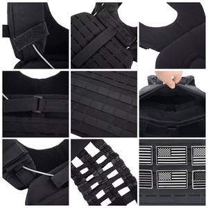 Porte-plaque balistique gilet de Camping réglable de haute qualité Camouflage extérieur Molle gilets de sécurité gilet tactique personnalisé - Product Image 5