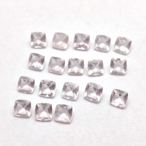 โรสควอตซ์ธรรมชาติคุณภาพสูง ขนาด 5x5 มม. เจียระไนทรงคุชชั่น น้ำหนัก 0.51 กะรัต ขายโดย Iroc Sales ควอตซ์ไฮยาลีน พลอยหลวม ผู้ผลิตและผู้จัดจำหน่ายชั้นนำ - Product Image 1