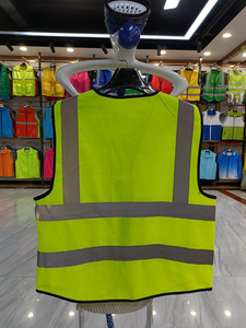 Ropa de trabajo de algodón reflectante transpirable con estampado personalizado, chaleco multibolsillos para construcción de saneamiento, ropa de trabajo para varios sectores - Product Image 4