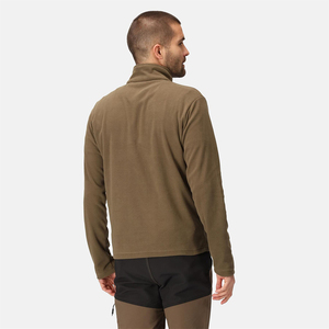 High Quality <b>Half</b> <b>Zip</b> Adult <b>Men's</b> <b>Sweatshirt</b> Brown Color Sports Training Custom <b>Sweatshirts</b> With Stand Collar - Product Image 3