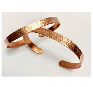 DERNIÈRE CONCEPTION Bracelet de manchette en cuivre pur marron de conception lourde la plus vendue pour hommes et femmes à bas prix - Product Image 5