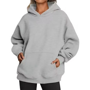 Sudadera con Capucha Extra Grande para Mujer, con Logotipo, Manga Larga, Bolsillo, Estilo Hip-Hop, Holgada, Ropa de Invierno para Mujer - Product Image 1