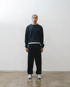 Sudadera con capucha y cremallera para hombre, holgada, transpirable, bordada, personalizada y económica, para ropa urbana de invierno - Product Image 2