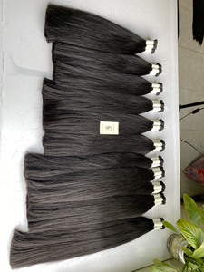 Pelo de templo indio sin procesar, cabello Remy virgen con cutícula alineada, vendedor de cabello indio sin procesar, precio al por mayor - Product Image 4