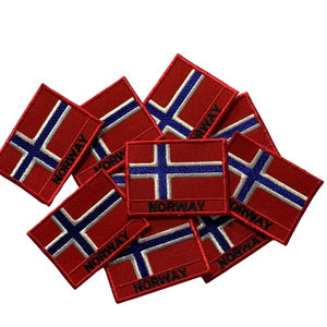 Nouveau design en gros drapeau lettre de broderie fer sur les patchs pour vêtements chapeaux tissé insigne sport patchs de broderie OEM - Product Image 4