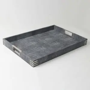 Bandeja de Madera Artesanal de Lujo DE AARTICO, Duradera, Apta para Lavavajillas y Microondas, para Comida, Té, Café, Aperitivos, Queso, Vino, Fiestas - Product Image 4