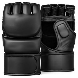 ถุงมือมวยมืออาชีพการออกแบบที่กําหนดเองหนังถุงมือมวยการฝึกอบรมถุงมือ MMA ต่อสู้ซ้อม - Product Image 1