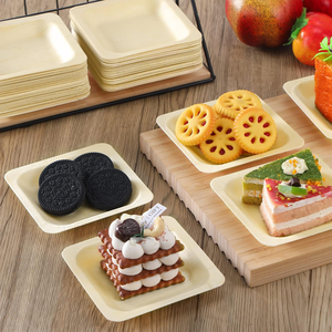 Bol en feuille de palmier carré écologique-Vaisselle biodégradable et élégante pour tout événement Bol en feuille de palmier carré durable - Product Image 2