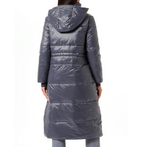 Venta directa de fábrica, precio razonable, chaqueta acolchada larga de ajuste Regular para mujer, chaquetas acolchadas largas para exteriores con estampado personalizado para mujer - Product Image 2