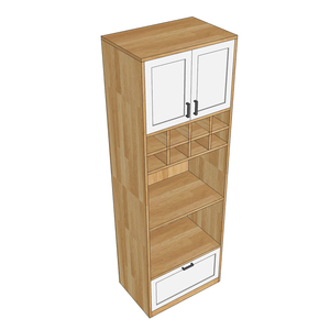 Modern Design Dining Room Sideboard TPA006 Rubber Wood with Drawers 60x40x180cm - Product Image 5