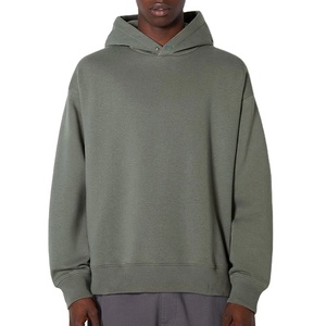 Sweats à capuche personnalisés pour hommes avec épaules tombantes sweat à capuche décontracté de haute qualité pour hommes pull oversize 100% coton sweat à capuche - Product Image 5