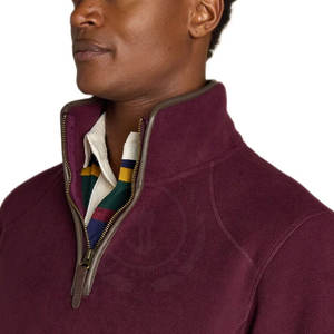 Chaqueta Ligera de Invierno para Hombre, Talla Grande, con Cierre de Cremallera de un Cuarto, Logotipo Frontal, Mezcla de Algodón de Alta Calidad, Ecológica y Transpirable - Product Image 6