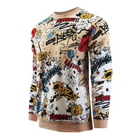 Prix de gros – Sweat-shirt homme automne à sublimation, design logo personnalisé, essentiel, anti-rétrécissement, 100 % coton biologique, coupe oversize