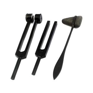 Tenedores de ajuste de aleación de aluminio, Juego de 3 tenedores de ajuste de COLOR negro para sonido, orejas curativas, instrumentos - Product Image 5