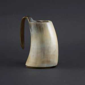 Tasse à bière Cool Beer Mug Buffalo Horn Cadeaux pour hommes Verres écologiques - Product Image 1