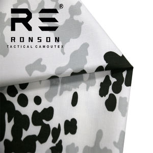 NC5050 German Snow <span class=keywords><strong>Flecktarn</strong></span> Schneetarn CAMO tela de algodón de nylon NYCO Ribstop CAMO impreso tela de uniforme táctico - Product Image 5