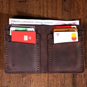 Suministro directo de fábrica Cartera de cuero de estilo de lujo con compartimento para monedas con cremallera y ranuras para tarjetas adicionales disponibles al mejor precio - Product Image 4