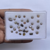 Diamantes Naturales Marrones de 2mm, 4mm y 6mm, Corte Hexagonal, en Forma de Cometa, en Forma de Ataúd, en Forma de Pera, Piedras Preciosas Sueltas para Joyería Fina, Hechas a Mano en India, Certificadas por IGI
