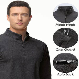 เสื้อสเวตเตอร์ระบายอากาศกันลมผ้าโพลีเอสเตอร์/ ผ้าฝ้ายถักแขนยาวสำหรับผู้หญิงฤดูใบไม้ร่วงแบบกำหนดเอง - Product Image 4