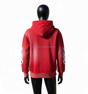 Sudadera con Capucha de Alta Calidad para Hombre, Estilo Urbano, de Algodón y Felpa, Gruesa, para Invierno, 360g, Transpirable, de Secado Rápido, con Impresión Personalizada - Product Image 4