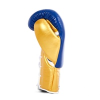 Guantes de Boxeo Personalizados de Alta Calidad, Cuero Vacuno Genuino, Ligeros, Transpirables, Acolchado Protector de Espuma, Cierre con Cordones