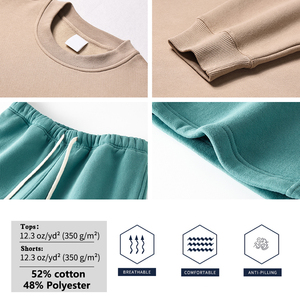 Conjunto Deportivo de Dos Piezas, Sudadera con Capucha y Pantalones Jogger para Hombre, Bordado Personalizado, Sudadera de Algodón con Cuello Redondo - Product Image 3