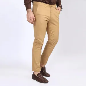 हॉट सेल ऑफिस वियर खाकी कलर कॉलेज कैजुअल फैशन आरामदायक स्ट्रीट स्टाइल चिनो पैंट पुरुषों की सांस लेने योग्य कैजुअल पैंट ओम
