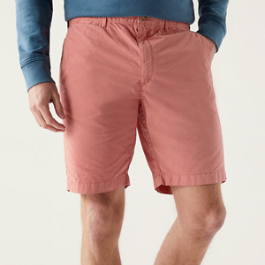 Bouton plus proche avec haute qualité fermeture éclair mouche sergé tissu été plage porter hommes marque pantalons courts couleur unie Shorts fournisseur - Product Image 3