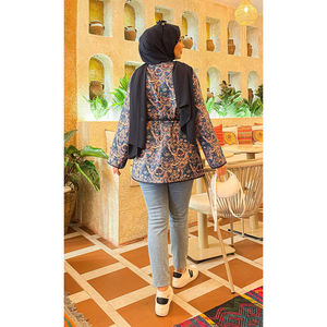 Chaqueta de Cuero Estilo Bohemio para Mujer, Reversible, con Detalles Bordados y Bolsillos, para Otoño y Primavera, Estilo Bomber Corto - Product Image 6