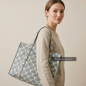 Indian Hand Block Print Quilted Cotton Summer Open Tote <b>Bag</b> Women Large <b>Fabric</b> Shopper Shoulder Wholesale Manufacturer - Product Image 4