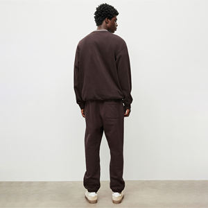 Sudadera Oversize de Poliéster/Algodón para Hombre, Cuello Redondo Vintage de Calidad, OEM, Logotipo Personalizado, Tejido de Forro Polar Liso - Product Image 4