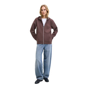 Soft & Comfortable Zipper <b>Hoodies</b> 450gsm <b>For</b> <b>Women's</b> Hoodie & Sweatshirt Breathable Thick <b>Fleece</b> <b>Hoodies</b> <b>Women</b> With Custom Logo - Product Image 2