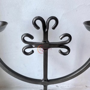 Antique Design <b>Black</b> Solid Iron <b>Candelabra</b> Home Decoration Modern Candle Jar Best Quality Unique Table New Weddings Christmas - Product Image 6