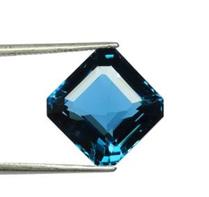 Incroyable Topaze Bleue de Londres Asscher Cut Stone Accorded Natural London Blue Topaz Facetted Gems London Topaz From Brazilian Mines - Product Image 5
