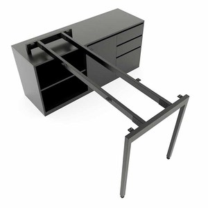 Escritorio Ejecutivo Slean HBSL026 con Base de Madera Contrachapada y Patas de Hierro, Categoría de Productos: Abrigos para Mujer - Product Image 4