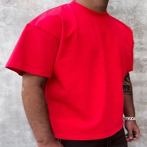 Premium Quality Blank Solid Loose <b>Fit</b> Sustainable Durable Custom Logo Gym Sports <b>Muscle</b> <b>Fit</b> Oversize cotton casual Man's <b>T</b> <b>shirt</b> - Product Image 4