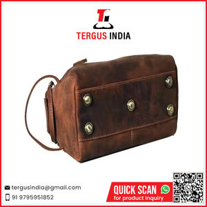 High Quality Full Grain Leather <b>Toiletry</b> <b>Bag</b> Available at Competitive Price From India - Product Image 2