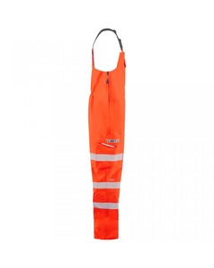 Custom High Visibility Cotton Blend Safety <b>Bibs</b> Brace Dust-proof Anti-Static Workwear Overalls Durable Zipper Front Back Pockets - Product Image 3