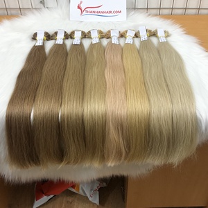 Prix de gros Top Virgin Hair 100% Extensions de cheveux humains Extension de cheveux premium à pointe plate toutes couleurs - Product Image 3