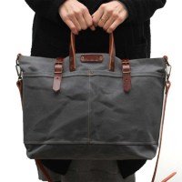 Sac fourre-tout personnalisé en cuir PU et toile de haute qualité fait à la main pour hommes/femmes pour le shopping