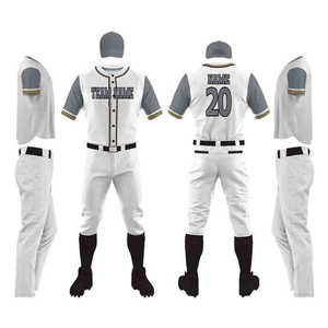ชุดเสื้อกีฬาเบสบอลสำหรับผู้ชายชุดเครื่องแบบโพลีเอสเตอร์ระบายอากาศ - Product Image 6