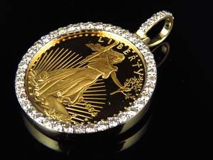 Custom Detailed Coin Moissanite Diamond S925 <b>Silver</b> Iced Out Hip Hop <b>Pendant</b> Jewelry <b>for</b> <b>Men</b> Party Gift - Product Image 2