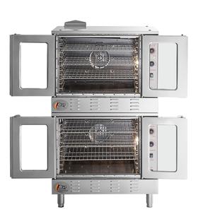 Obtenez-le maintenant ! Four à convection au gaz naturel double étage Diner's-Perfomance FGC-200-NK, profondeur standard, pleine taille, avec pieds - Product Image 2