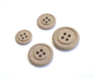 Bouton plat rond de haute qualité, écologique, à 4 trous, 11,5 mm, en balle de riz, tendance pour les vêtements, chemises, chemisiers - Product Image 3