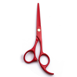Tijeras de corte de pelo de peluquero, borde de maquinilla de afeitar recubierto de Color rojo, cuchillas afiladas duraderas, tijeras para recortar el cabello - Product Image 6