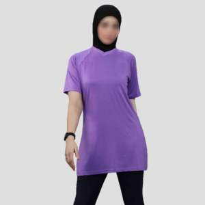 Ropa islámica de talla grande ajustada modesta mujer de gran tamaño de manga larga musulmana mujeres Tops Top largo musulmán para niñas - Product Image 4