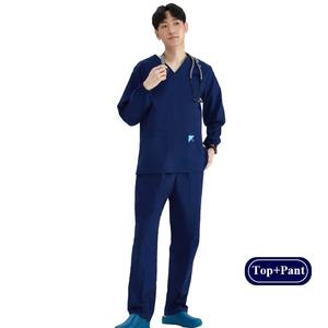 Bata de laboratorio sedosa para hospital de verano, bata de farmacia, abrigo de consulta antiestático, cintura con lengüeta, doble función para hombres y mujeres - Product Image 4