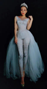 Traje para Bar, club nocturno, tropa de baile, serie de vestidos de diamante para el Día de San Valentín, espectáculo de negocios, pasarela - Product Image 4