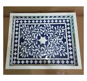 Bandeja de servicio de nácar hecha a mano de lujo de alta calidad Bandeja de nácar de chocolate ecológica - Product Image 1